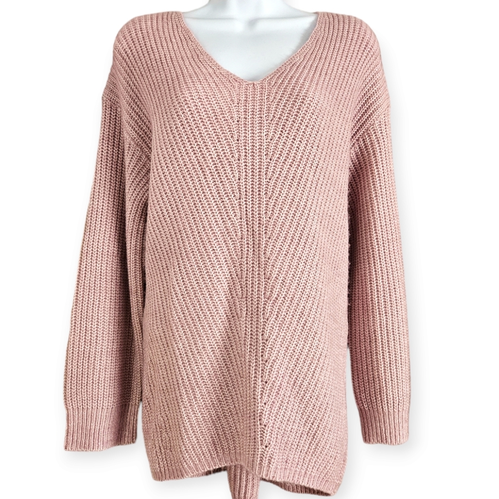 NWOT Lou & Grey mauve pink purple oversize sweater Womens Small